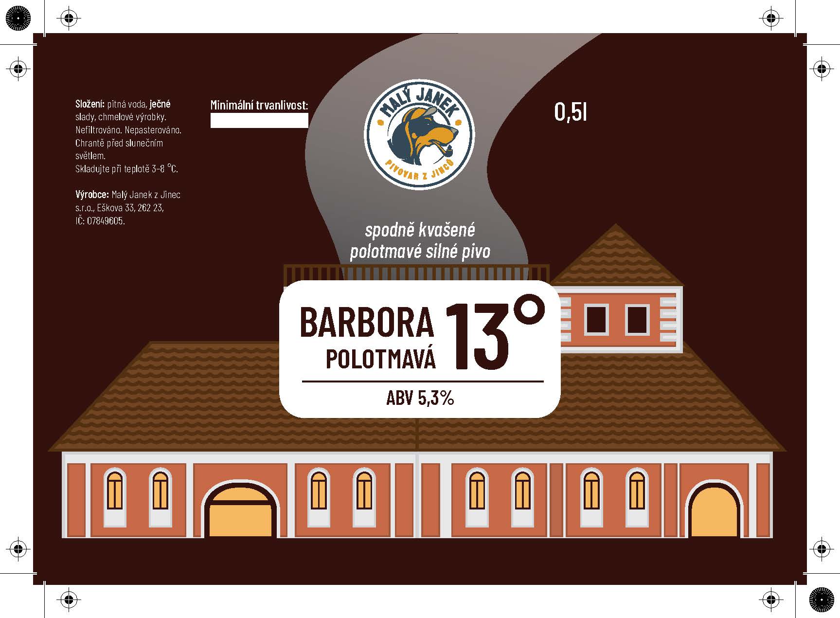 Etiketa Barbora 13°