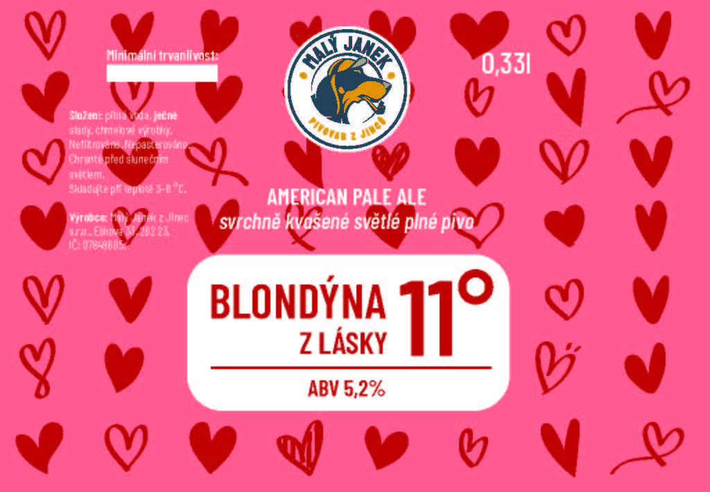 Etikety Blondýna z Lásky 11°