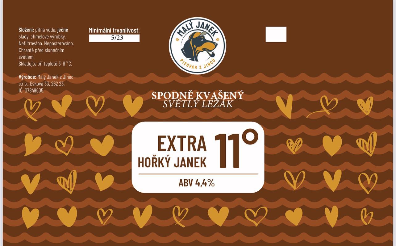 EXTRA HOŘKÝ JANEK 11° EXTRA HOŘKÝ JANEK 11° ve skle 0,75l