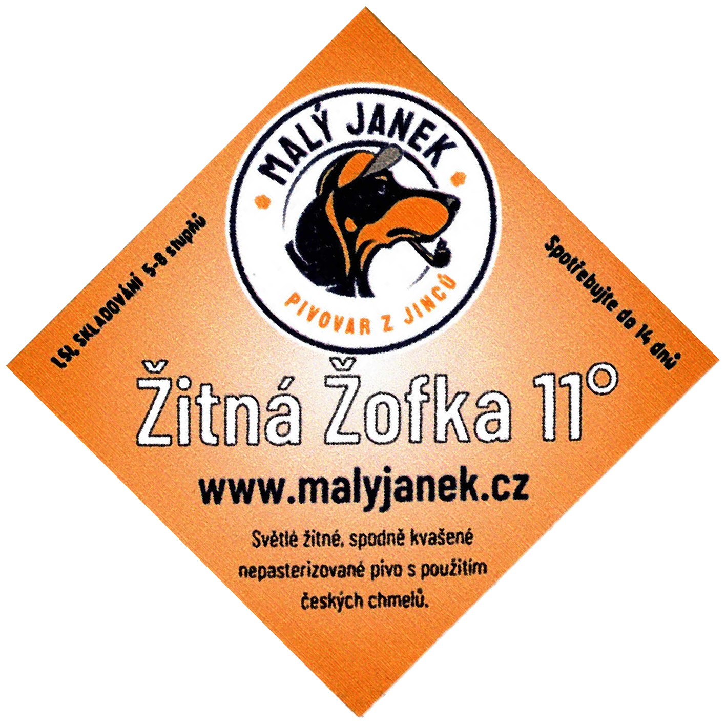 Etiketa Žitná Žofka 11°